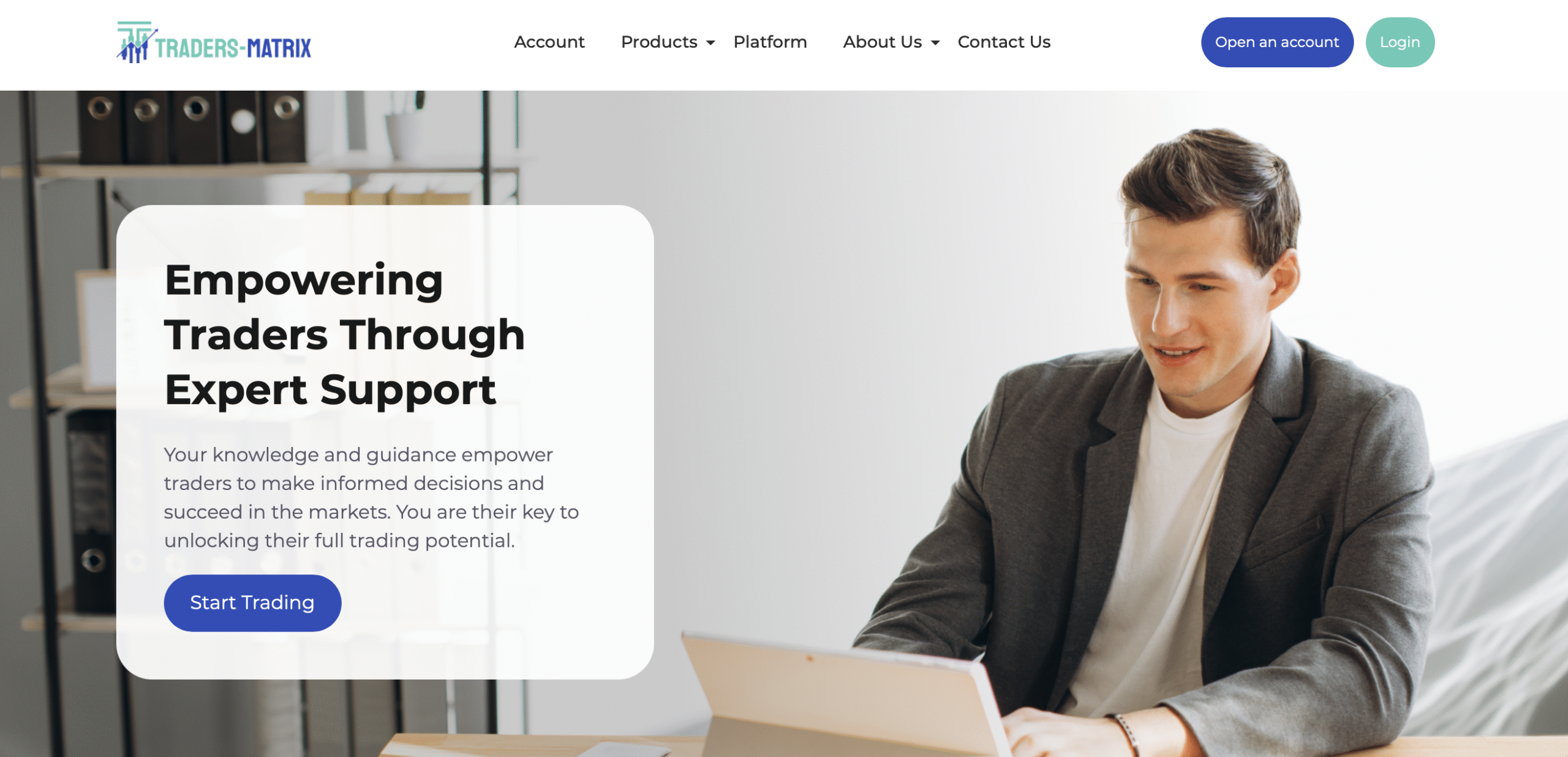 An alert warning icon overlaid on a computer screen displaying a fraudulent trading platform, highlighting the dangers of online investment scams.