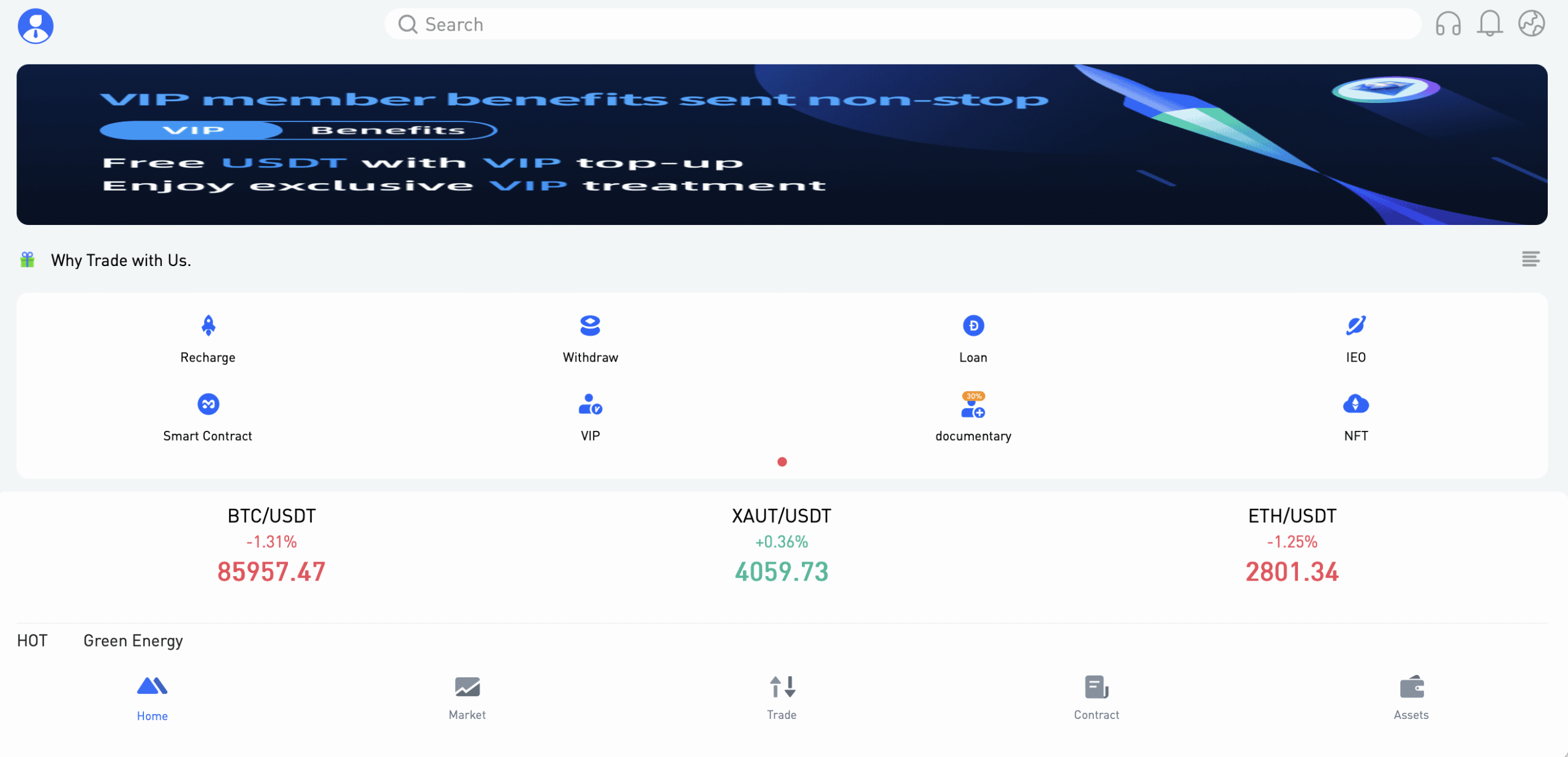 Screenshot of the Trade Spot AU homepage, showcasing promises of high returns on investments.