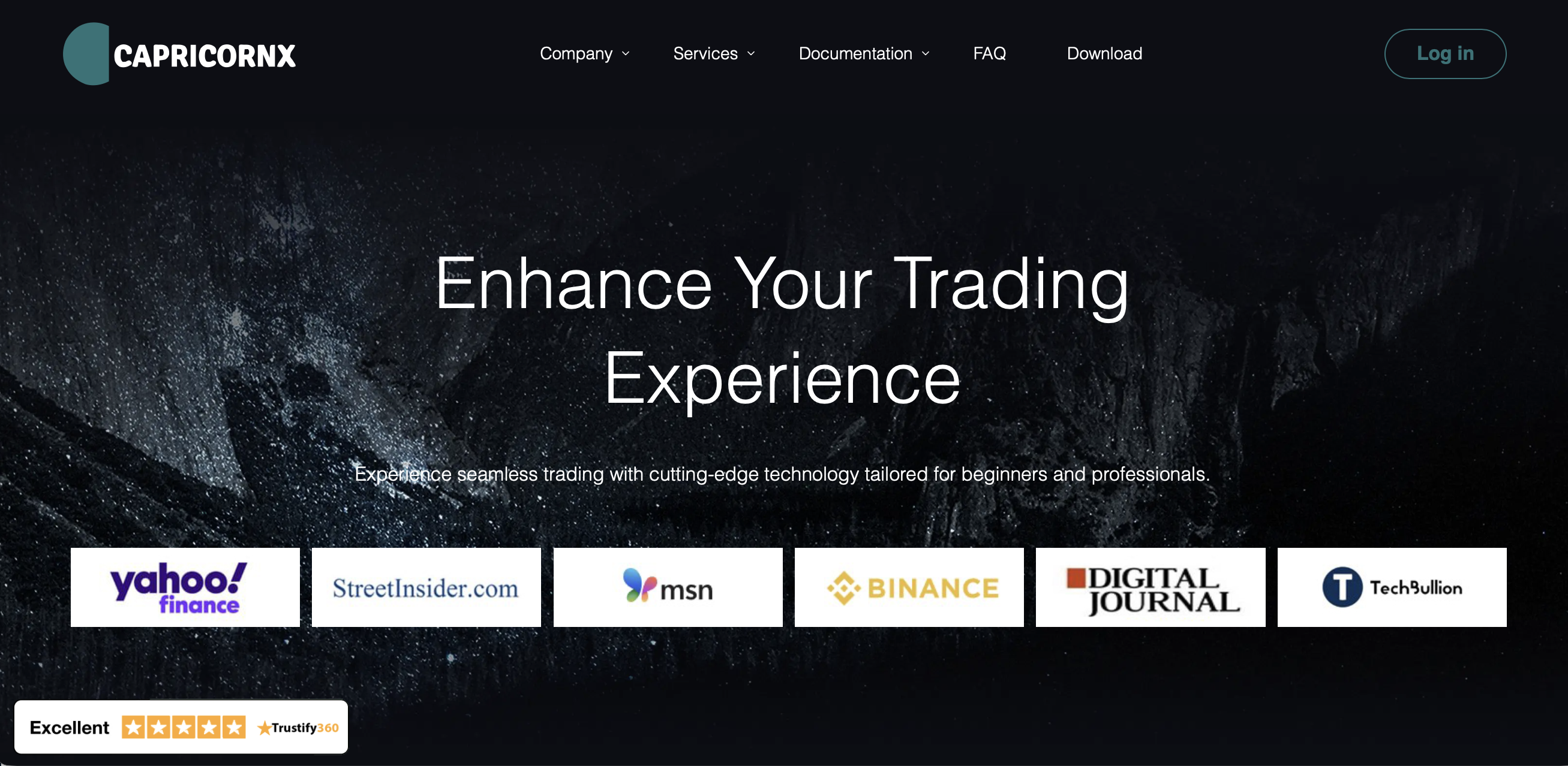 capricornxpro Homepage of Capricorn X Pro, featuring investment options and unrealistic promises of high returns