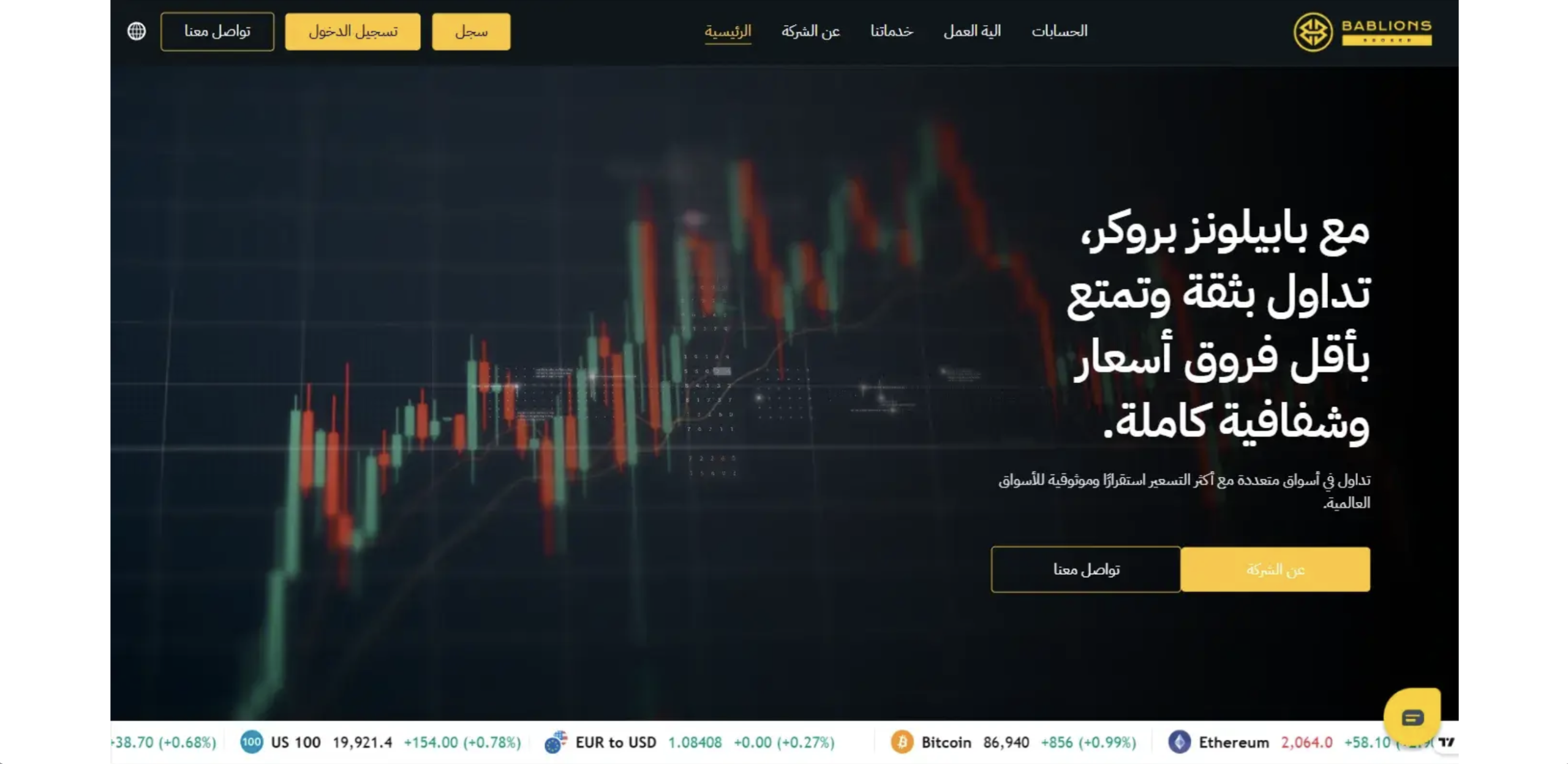 Bablions Broker trading dashboard used in suspected online investment scam