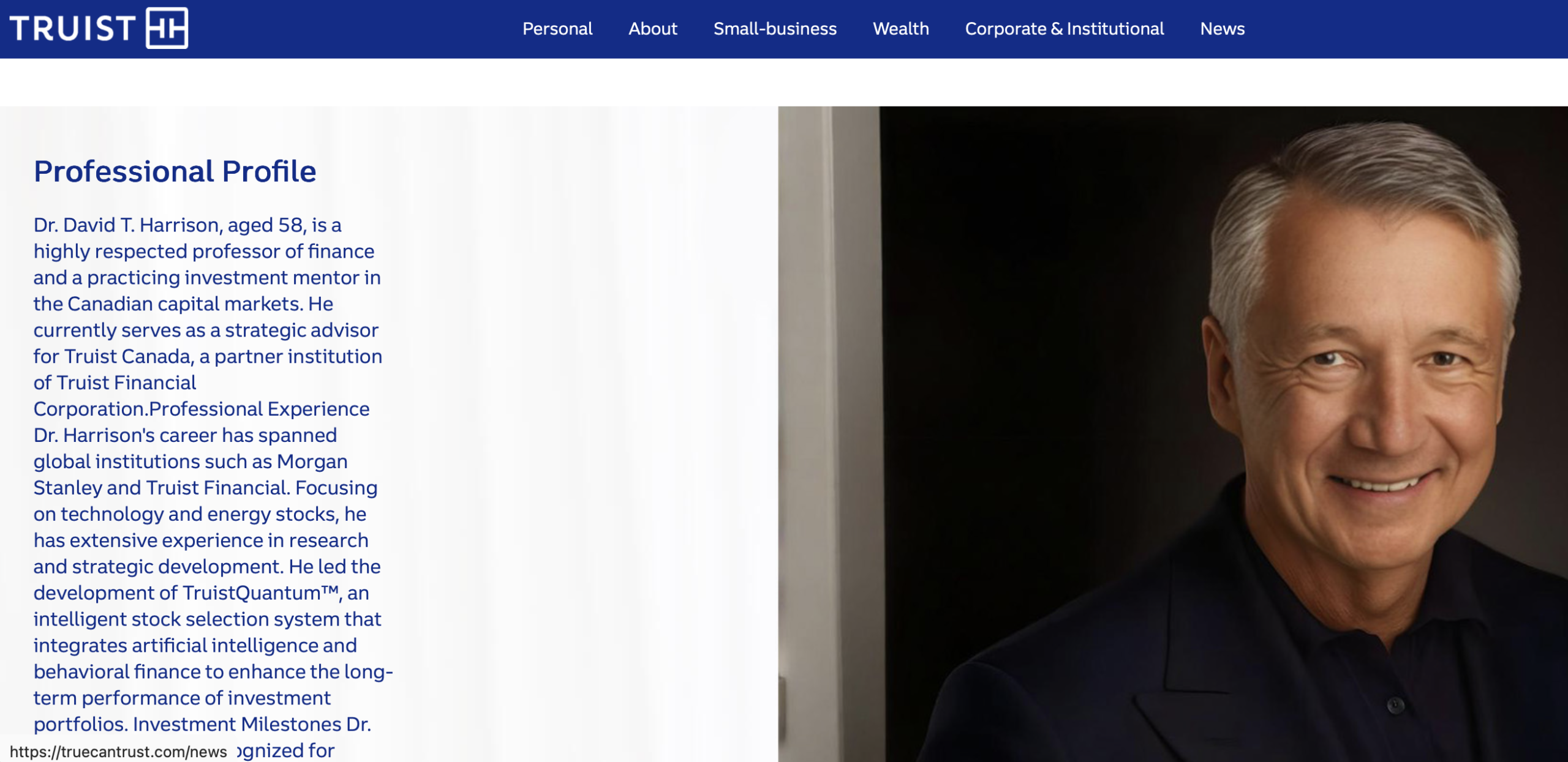 truecantrust Screenshot of the fraudulent trading platform TrueCanTrust Canada, showcasing its misleading marketing.