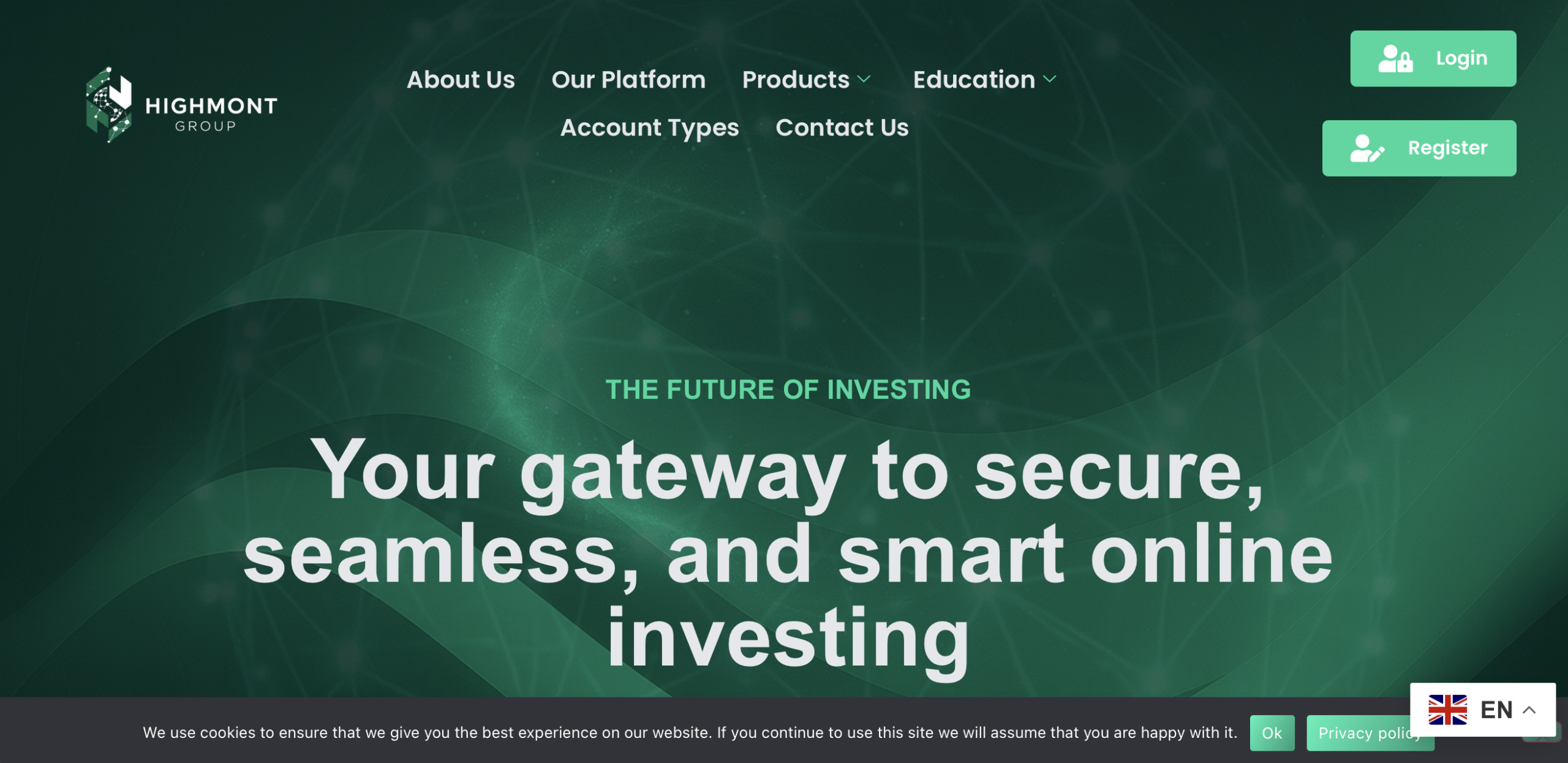 highmont-group Screenshot of the fraudulent trading platform Highmont Group, showcasing its misleading marketing.