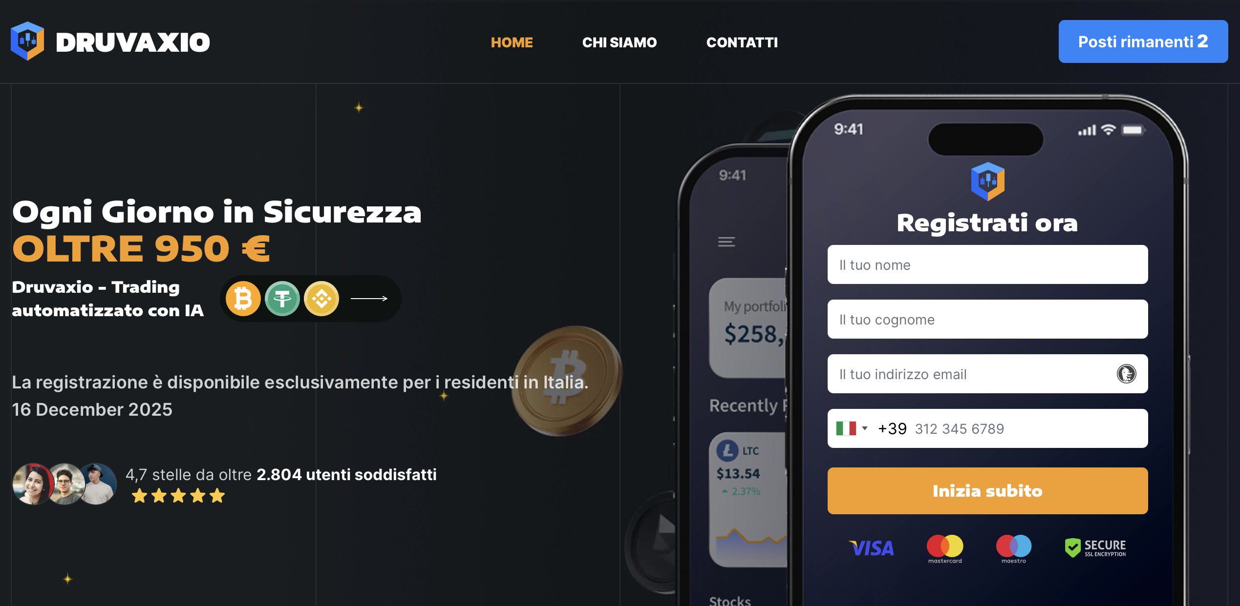 Druvaxio-invest.com trading dashboard used in suspected online investment scam