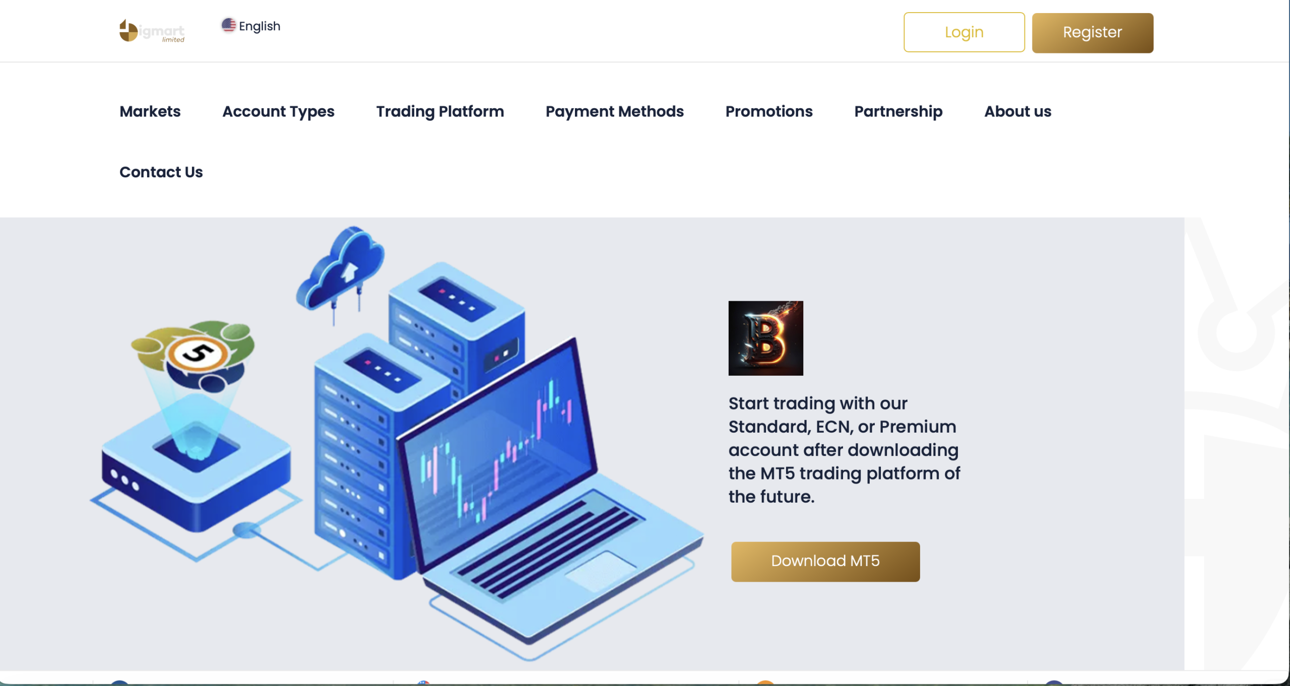 BigMart Limited website homepage - A screenshot of the BigMart Limited homepage showcasing its interface and promotional banners.