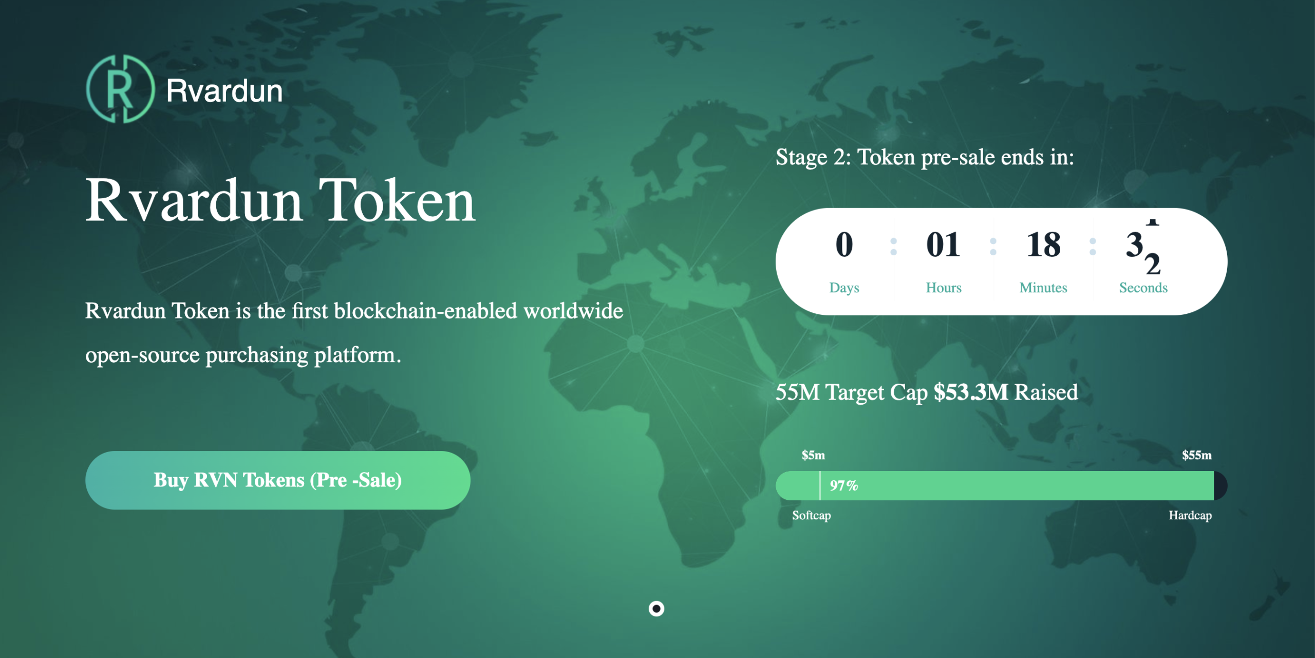 Screenshot of the fraudulent trading platform Rvardun, showcasing its misleading marketing. 