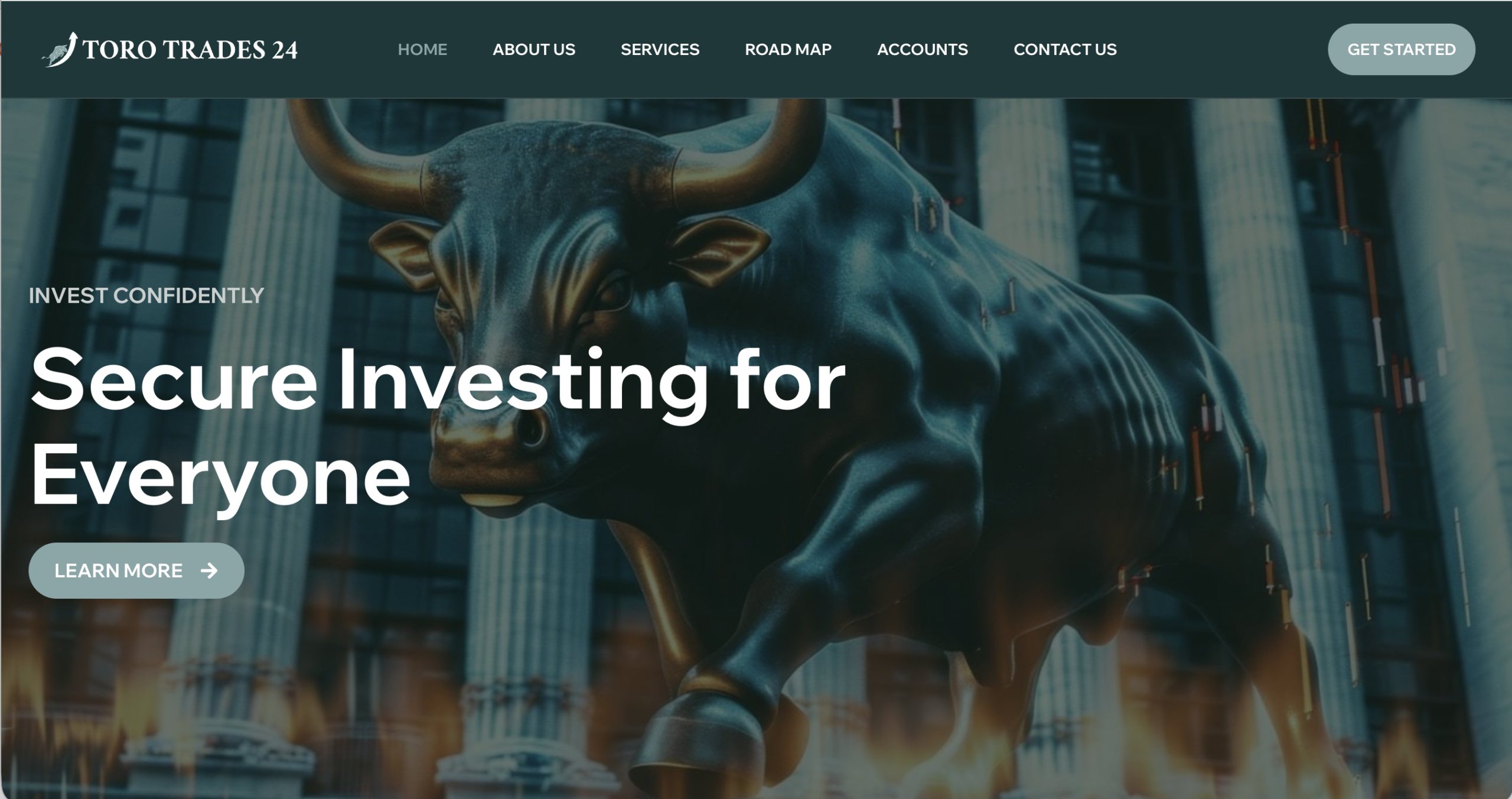 Screenshot of the fraudulent trading platform Torotrades24, showcasing its misleading marketing.