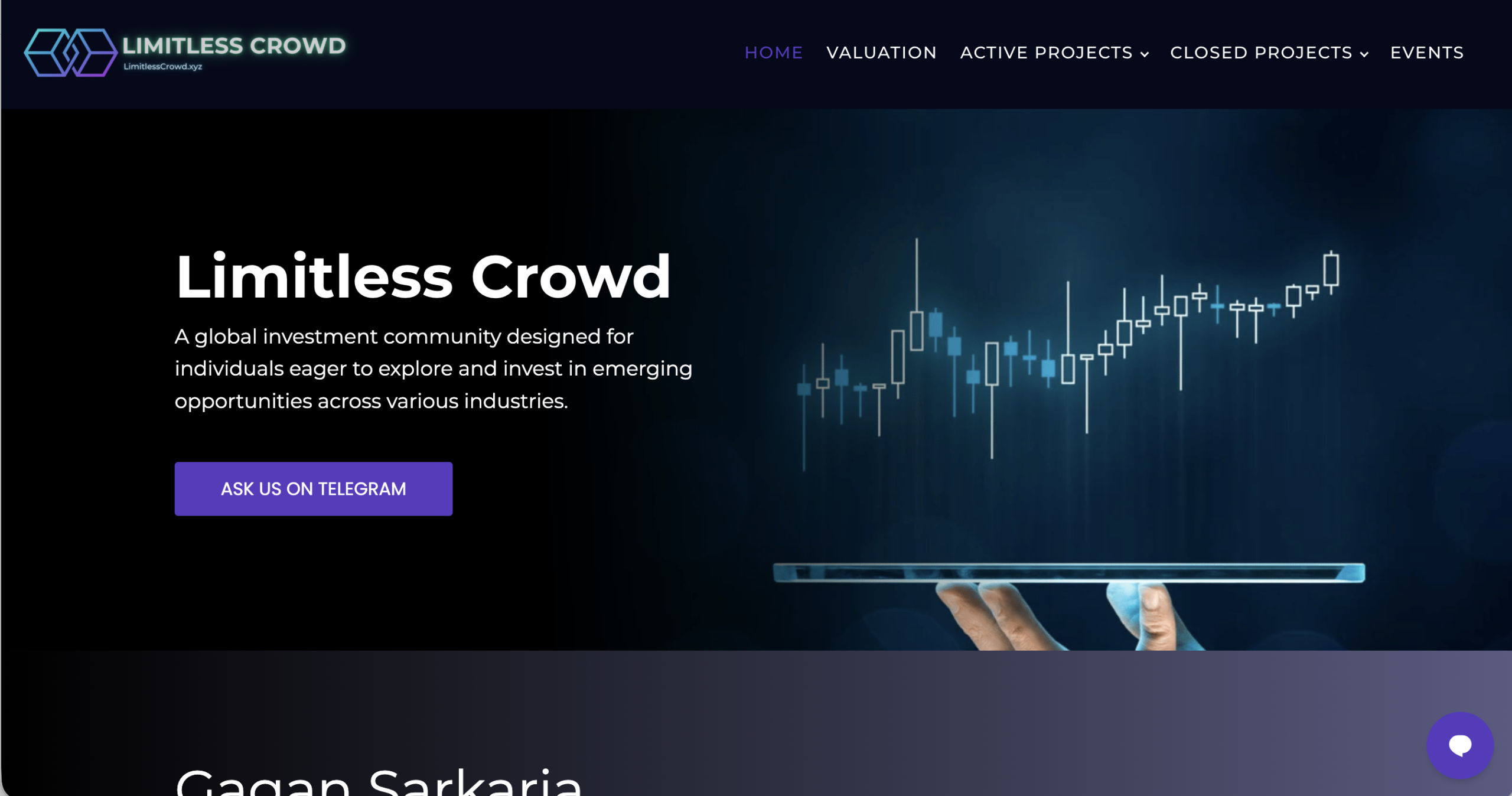 Screenshot of the fraudulent trading platform BG Wealth Sharing Ltd, showcasing its misleading marketing.