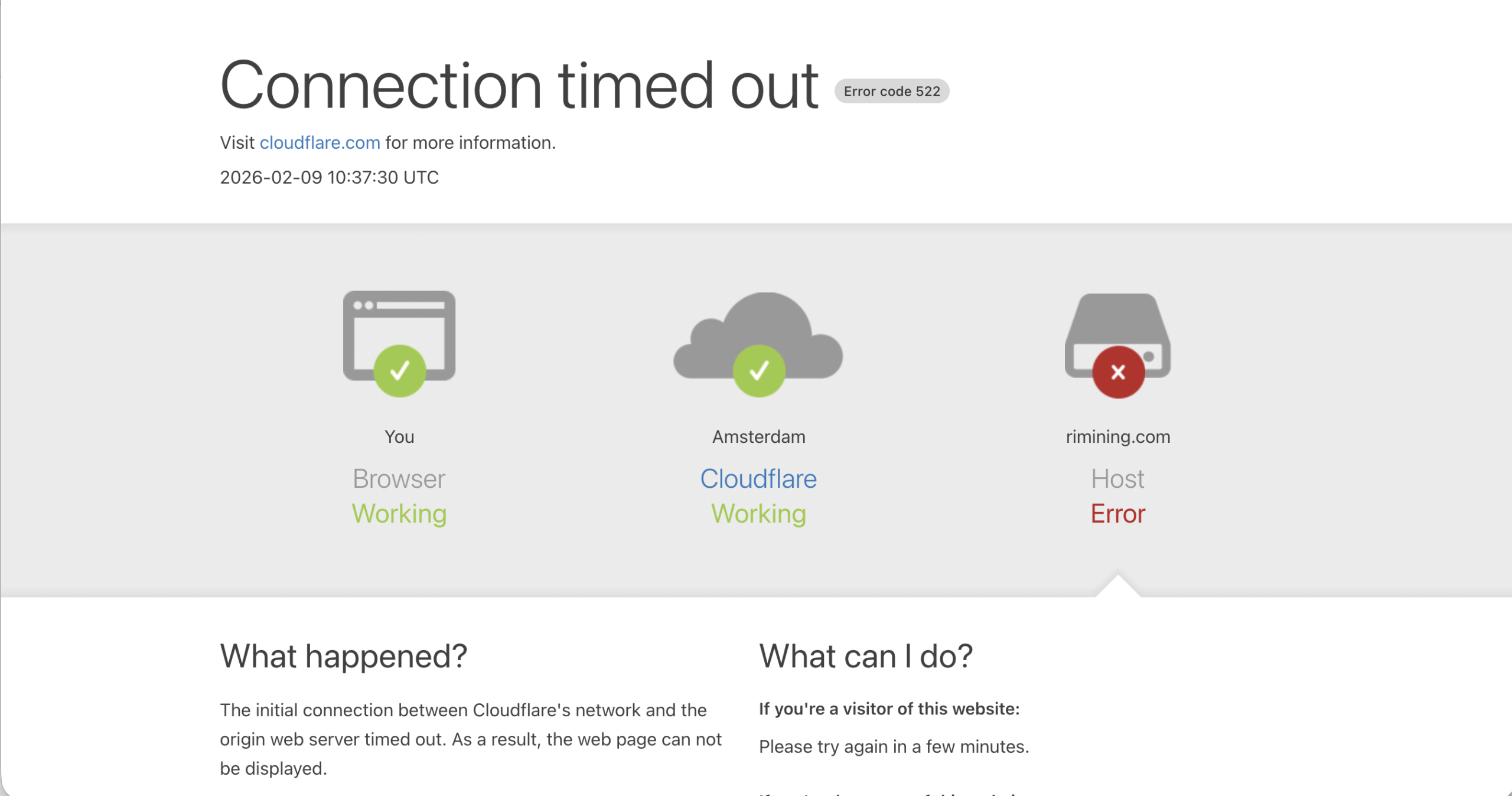 rimining.com Screenshot of the fraudulent trading platform RI Mining, showcasing its misleading marketing.
