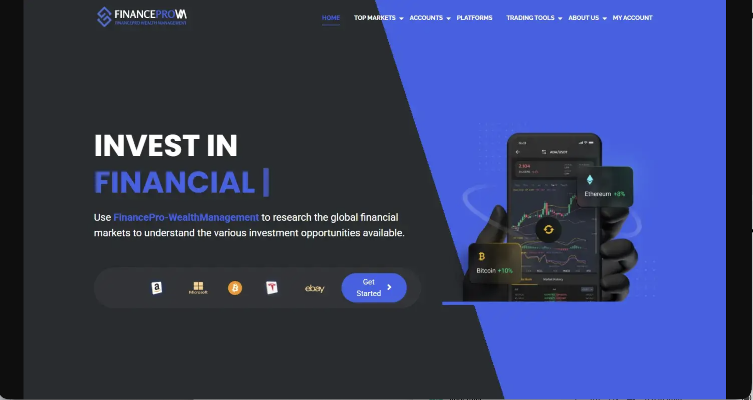 FinancePro WeanthManagement trading platform review.