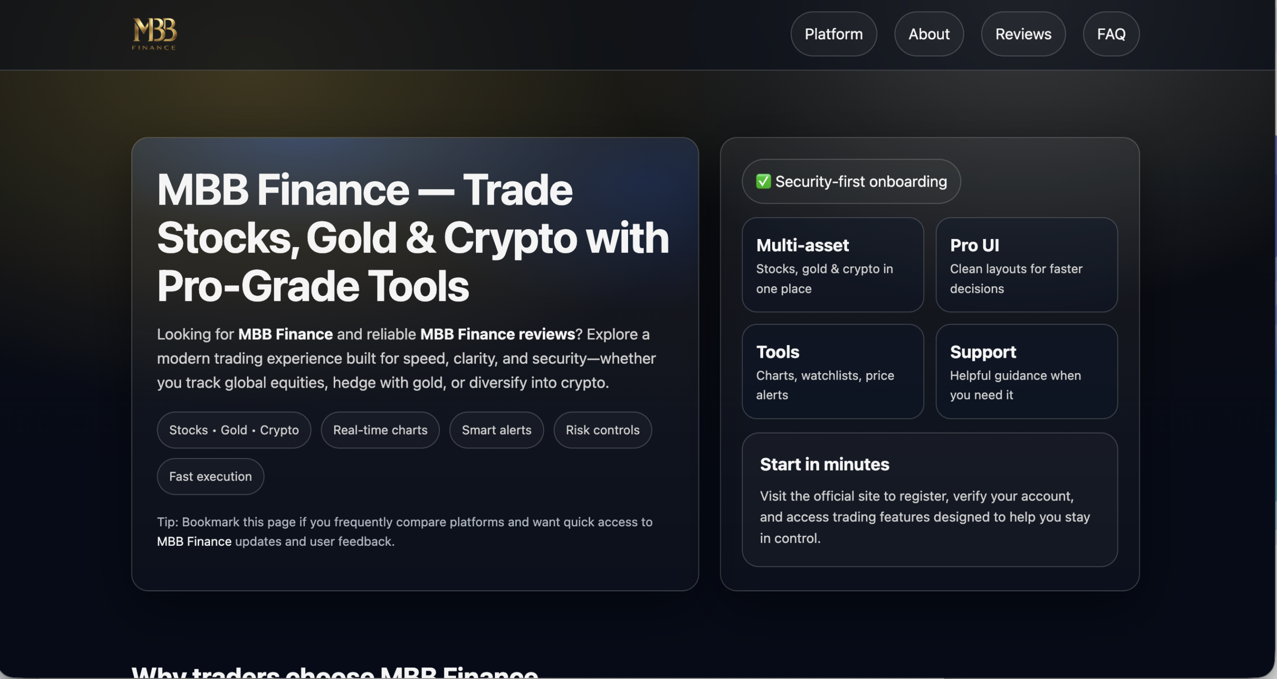 MBB Finance investment platform review