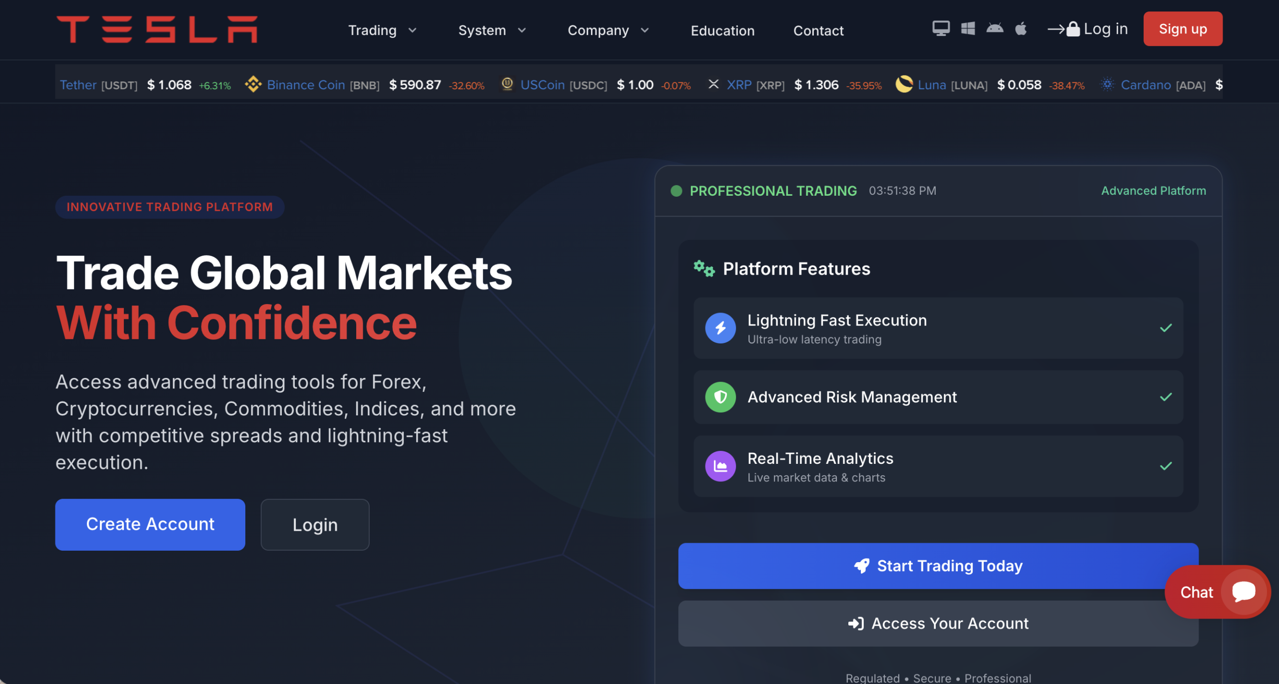 Tesla Stocks scam page review